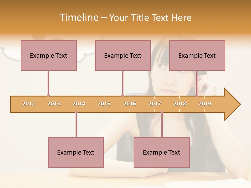 Young Girl With A Chocolate Food Craving PowerPoint Template