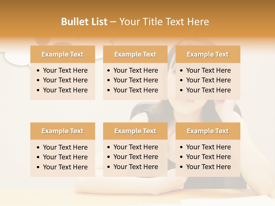 Young Girl With A Chocolate Food Craving PowerPoint Template