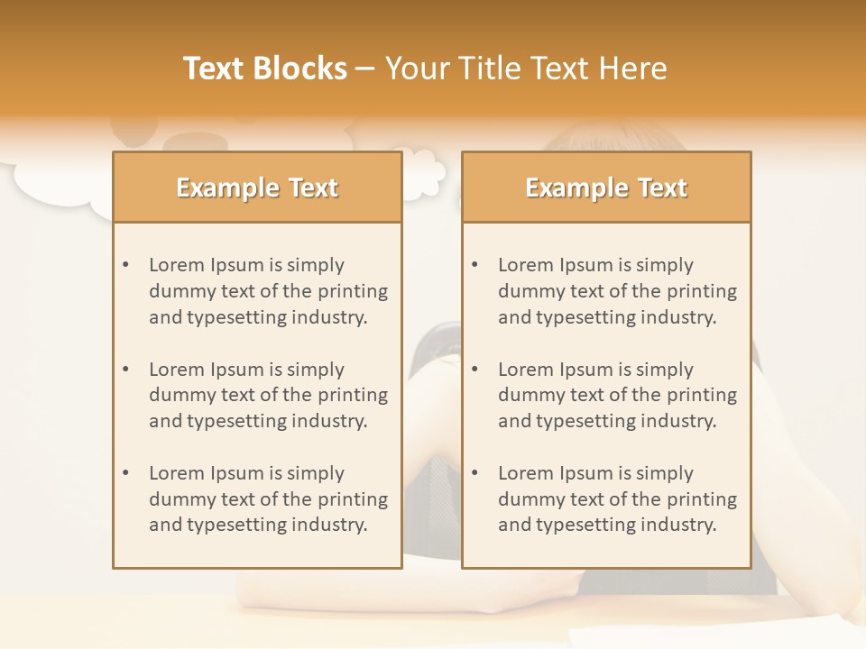 Young Girl With A Chocolate Food Craving PowerPoint Template