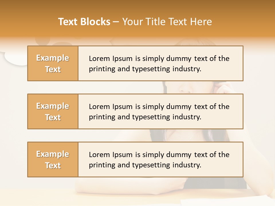 Young Girl With A Chocolate Food Craving PowerPoint Template