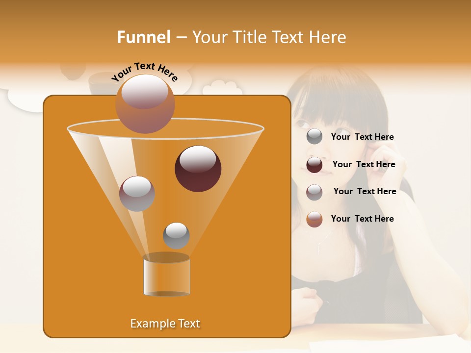 Young Girl With A Chocolate Food Craving PowerPoint Template