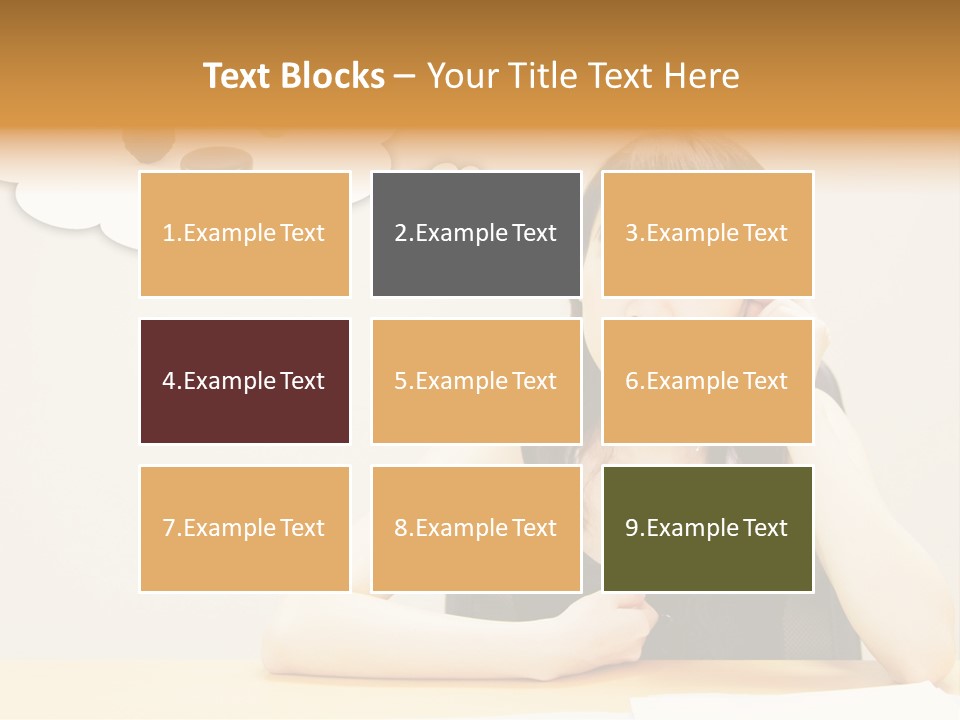 Young Girl With A Chocolate Food Craving PowerPoint Template