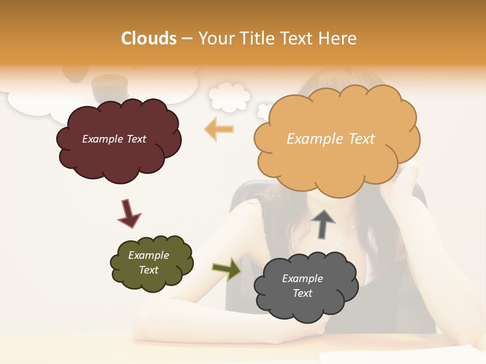 Young Girl With A Chocolate Food Craving PowerPoint Template