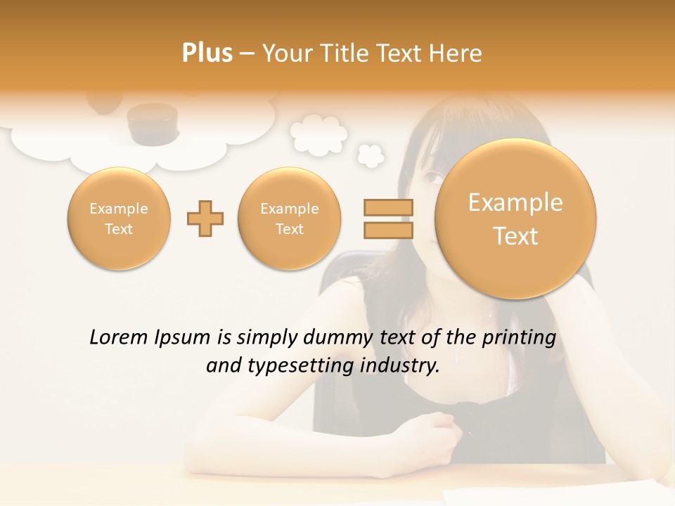 Young Girl With A Chocolate Food Craving PowerPoint Template