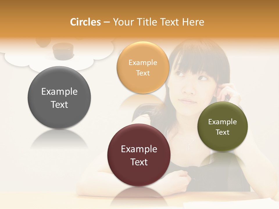 Young Girl With A Chocolate Food Craving PowerPoint Template