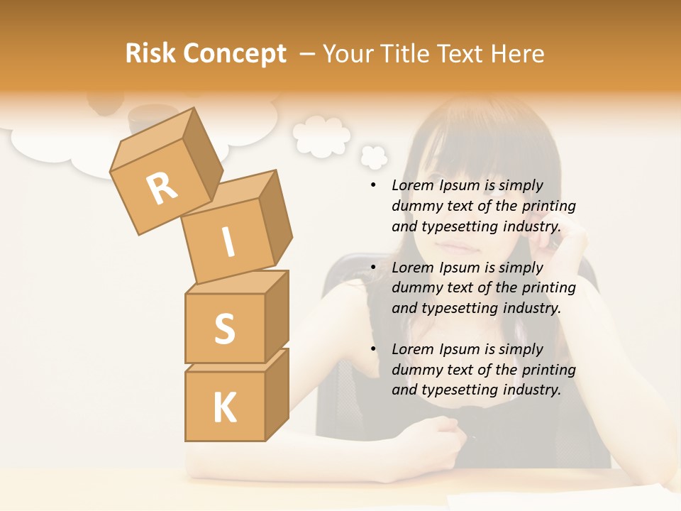 Young Girl With A Chocolate Food Craving PowerPoint Template