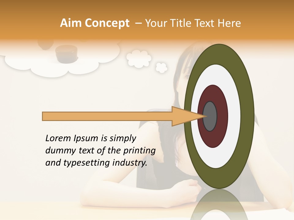 Young Girl With A Chocolate Food Craving PowerPoint Template