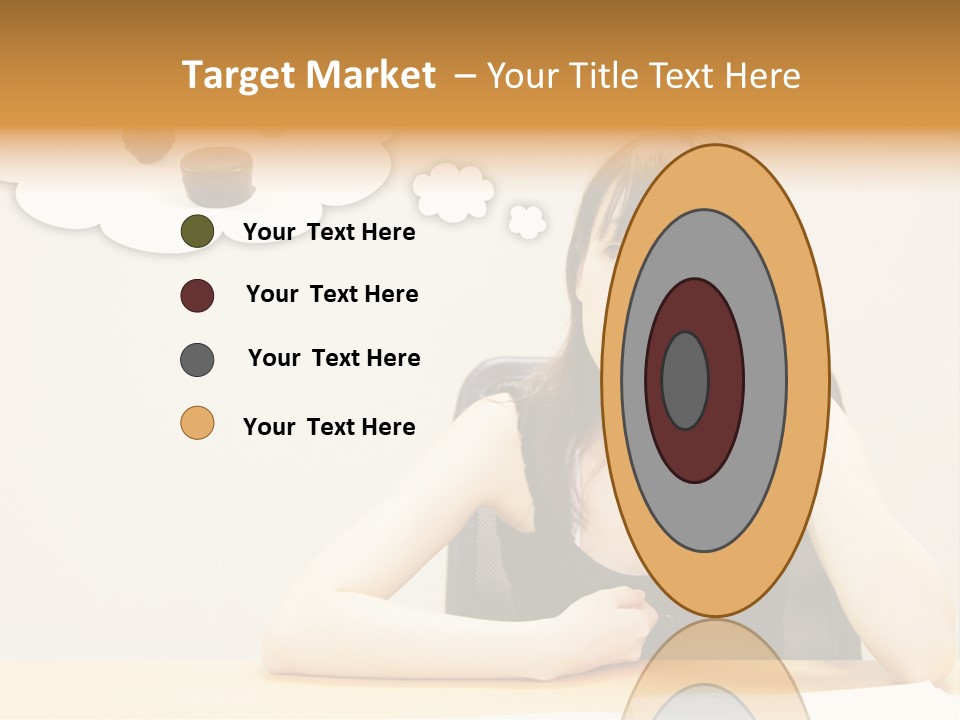 Young Girl With A Chocolate Food Craving PowerPoint Template