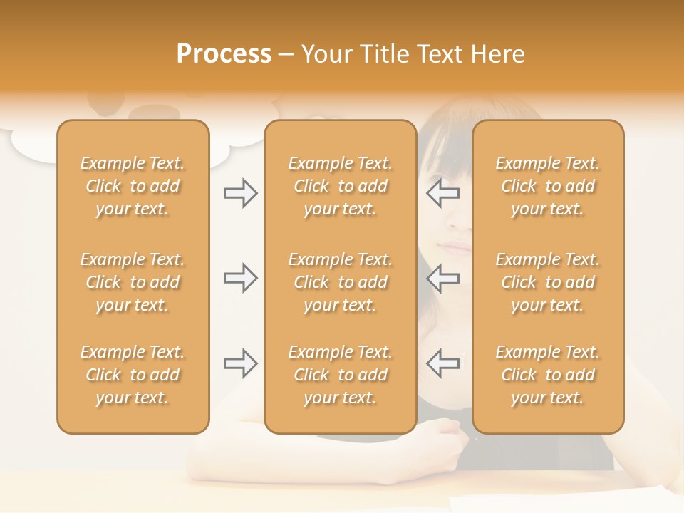 Young Girl With A Chocolate Food Craving PowerPoint Template