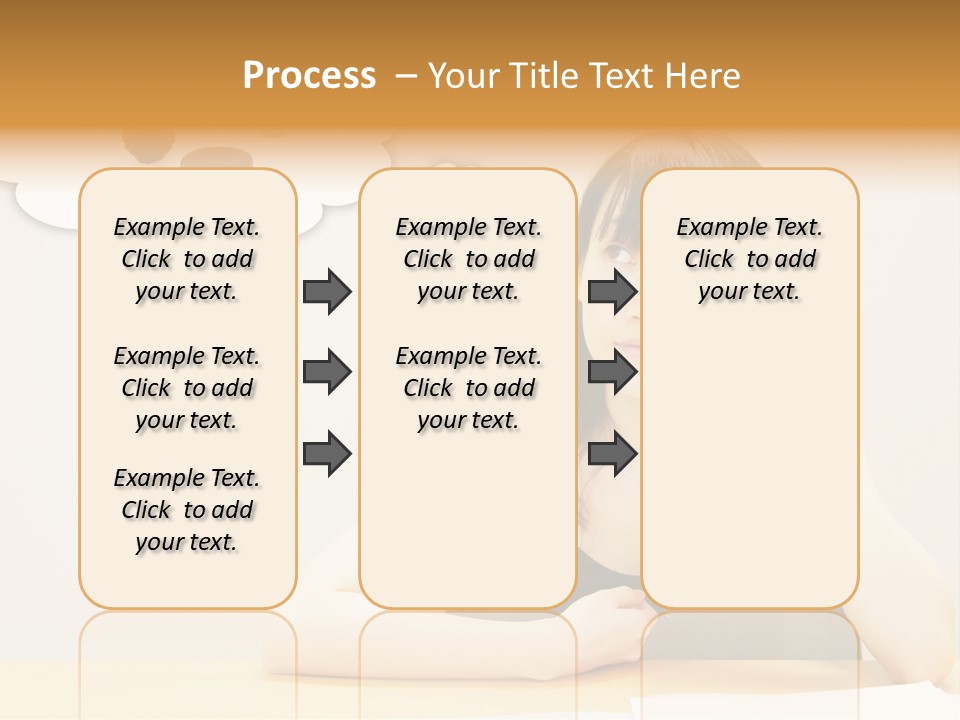 Young Girl With A Chocolate Food Craving PowerPoint Template