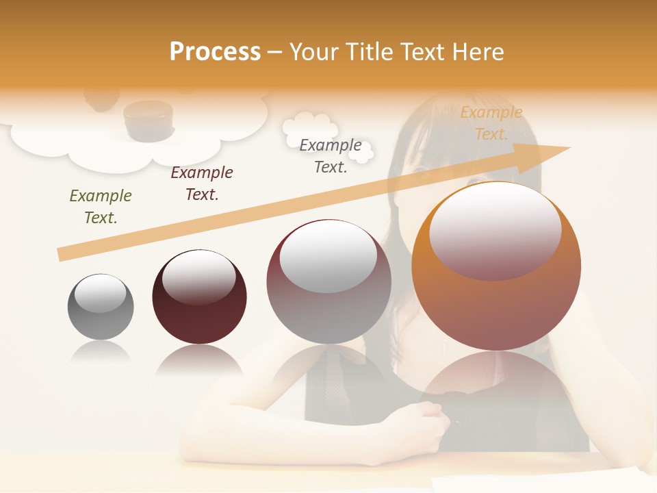 Young Girl With A Chocolate Food Craving PowerPoint Template