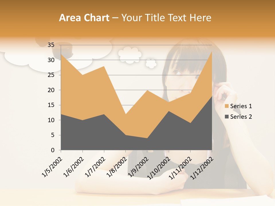 Young Girl With A Chocolate Food Craving PowerPoint Template