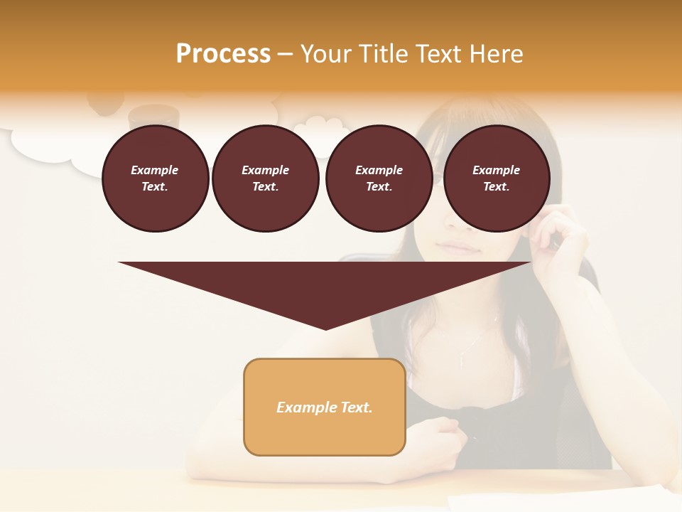 Young Girl With A Chocolate Food Craving PowerPoint Template