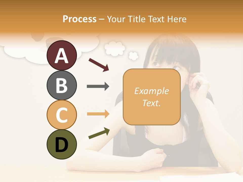 Young Girl With A Chocolate Food Craving PowerPoint Template