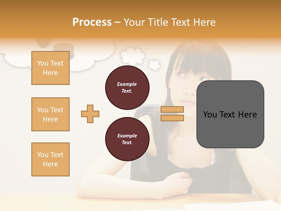 Young Girl With A Chocolate Food Craving PowerPoint Template