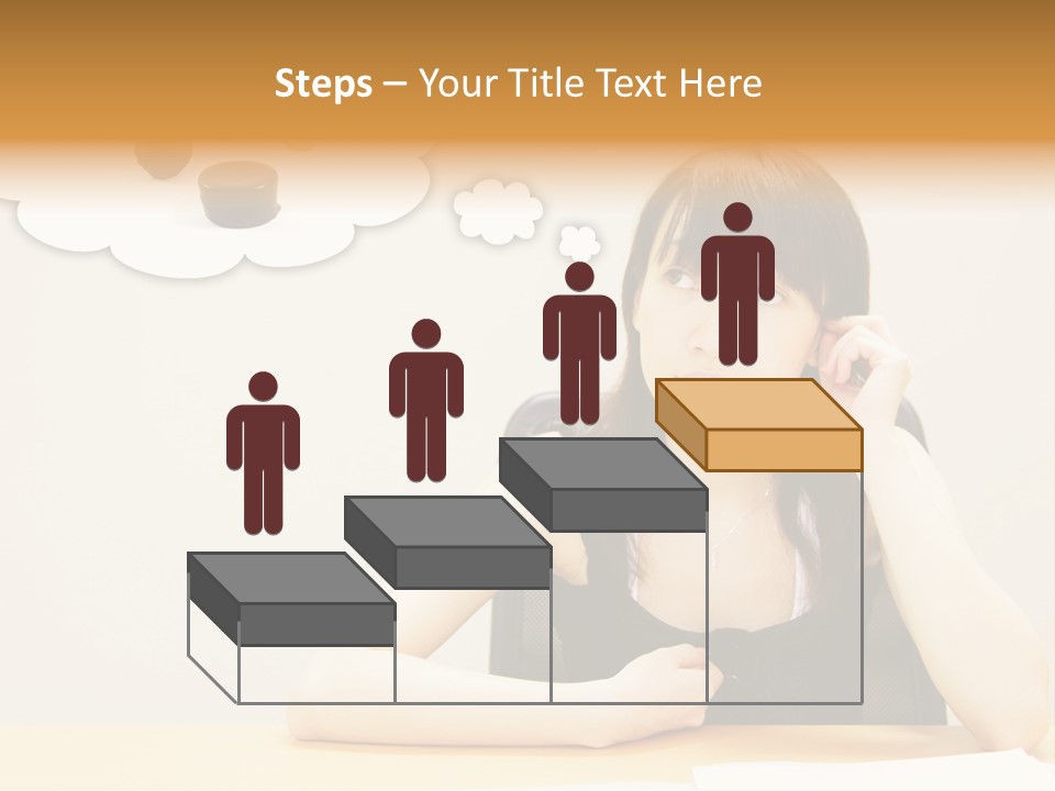 Young Girl With A Chocolate Food Craving PowerPoint Template