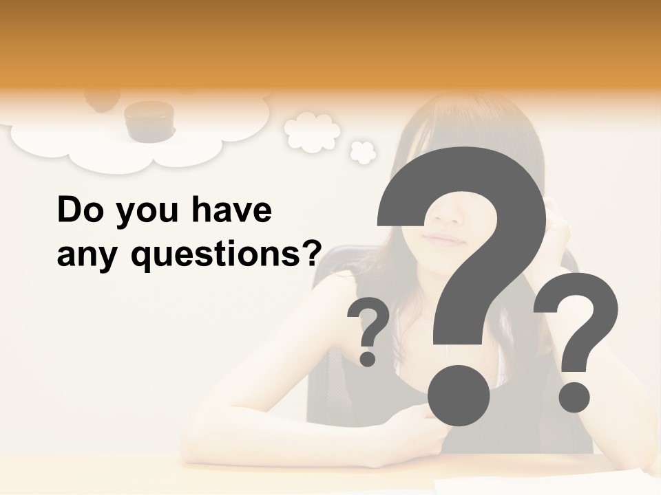 Young Girl With A Chocolate Food Craving PowerPoint Template