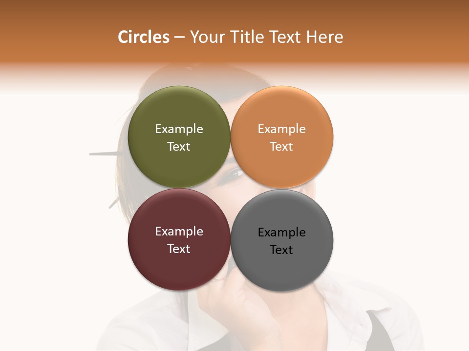 Young Woman With Big Amazaing Smile Speaking On Cell Phone PowerPoint Template