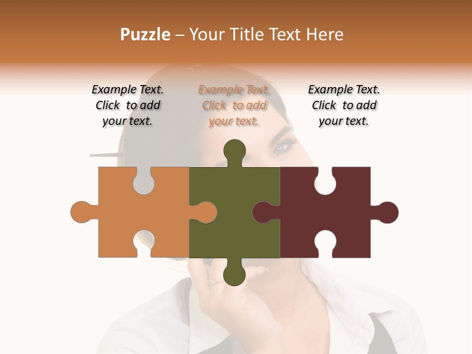 Young Woman With Big Amazaing Smile Speaking On Cell Phone PowerPoint Template