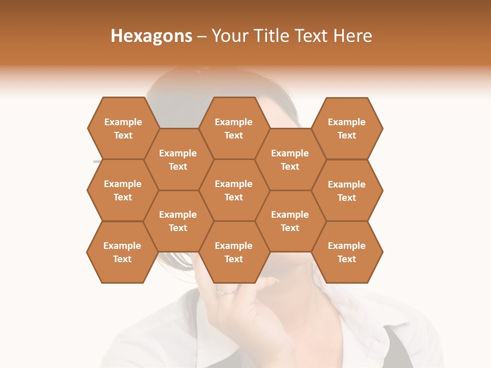 Young Woman With Big Amazaing Smile Speaking On Cell Phone PowerPoint Template