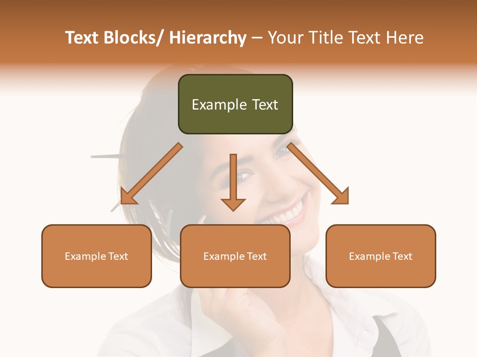 Young Woman With Big Amazaing Smile Speaking On Cell Phone PowerPoint Template