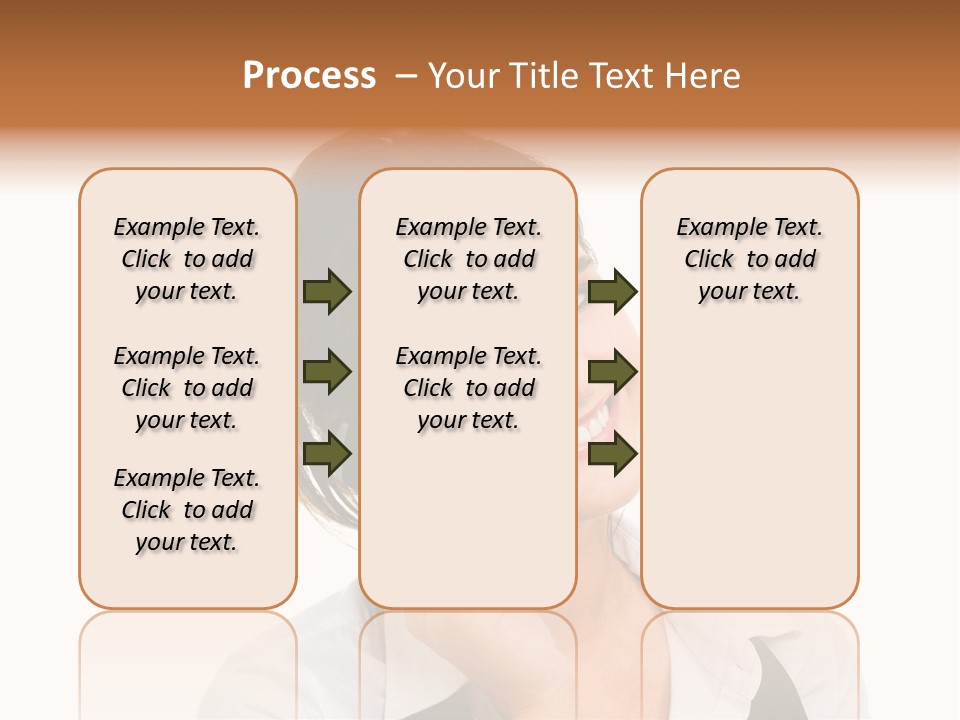 Young Woman With Big Amazaing Smile Speaking On Cell Phone PowerPoint Template