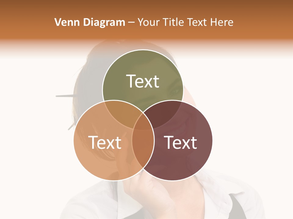 Young Woman With Big Amazaing Smile Speaking On Cell Phone PowerPoint Template