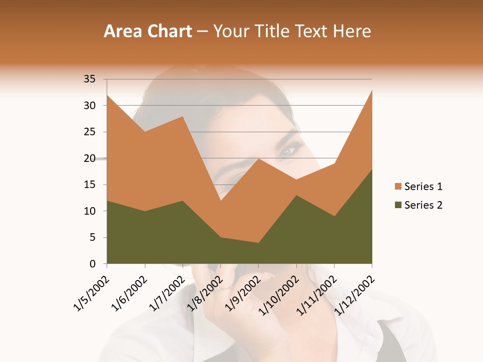 Young Woman With Big Amazaing Smile Speaking On Cell Phone PowerPoint Template