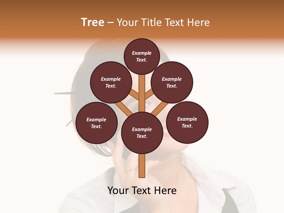 Young Woman With Big Amazaing Smile Speaking On Cell Phone PowerPoint Template