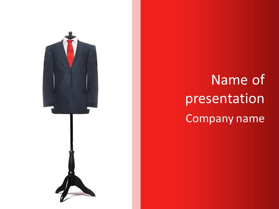 Man's Elegants Suits PowerPoint Template