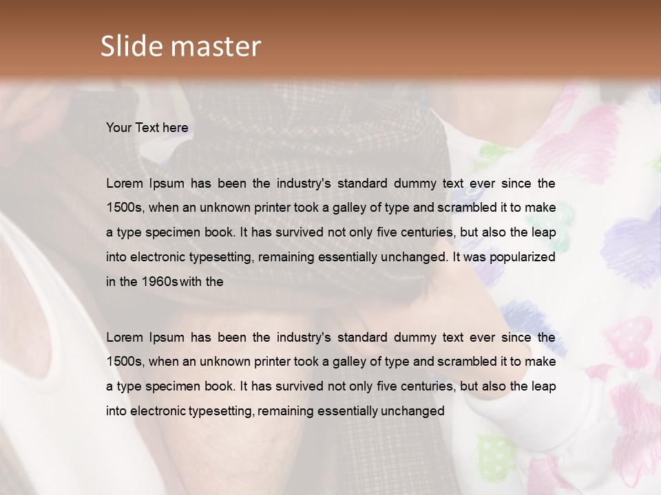 Nurse Helping Senior Man Get Dressed PowerPoint Template