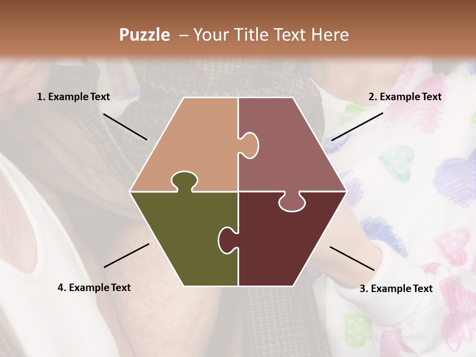 Nurse Helping Senior Man Get Dressed PowerPoint Template