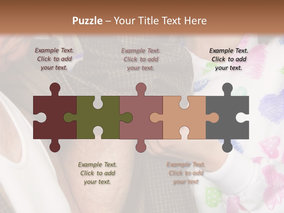 Nurse Helping Senior Man Get Dressed PowerPoint Template