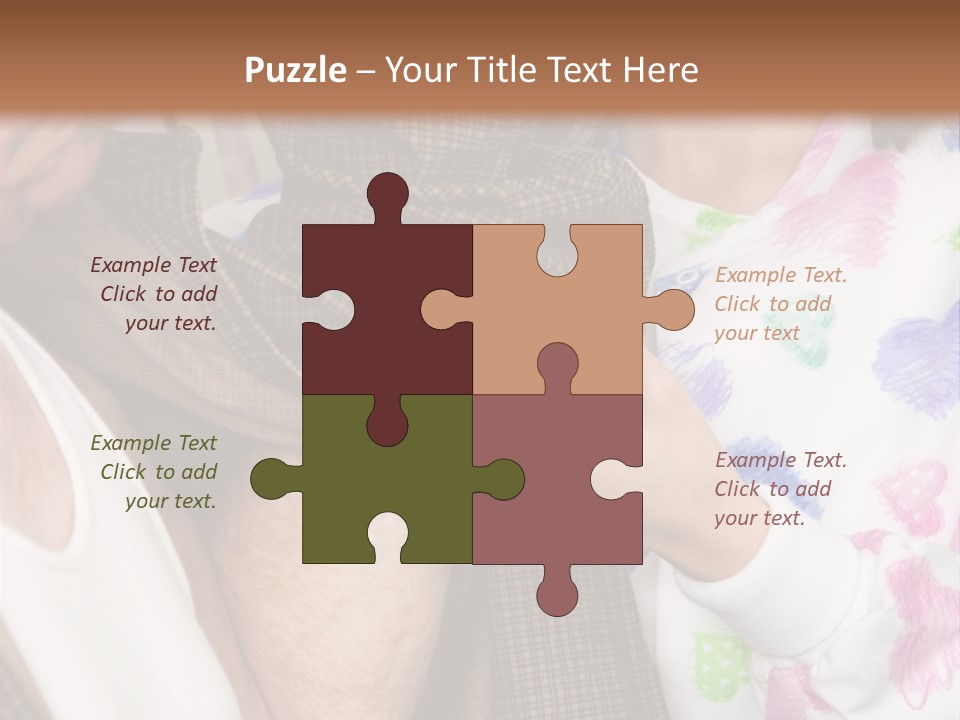 Nurse Helping Senior Man Get Dressed PowerPoint Template