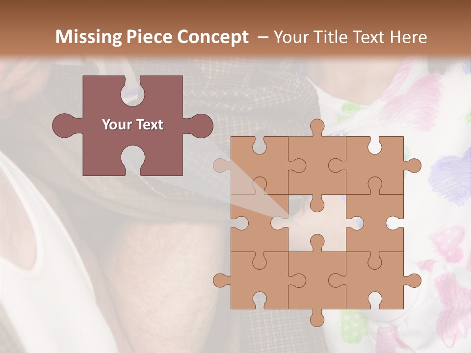 Nurse Helping Senior Man Get Dressed PowerPoint Template