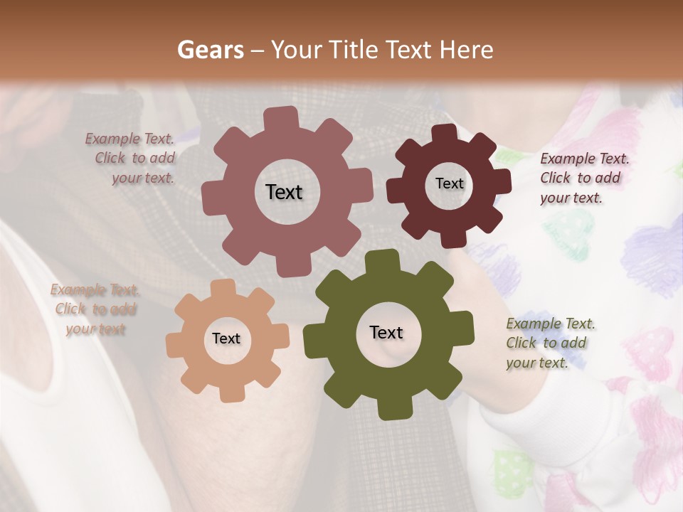 Nurse Helping Senior Man Get Dressed PowerPoint Template