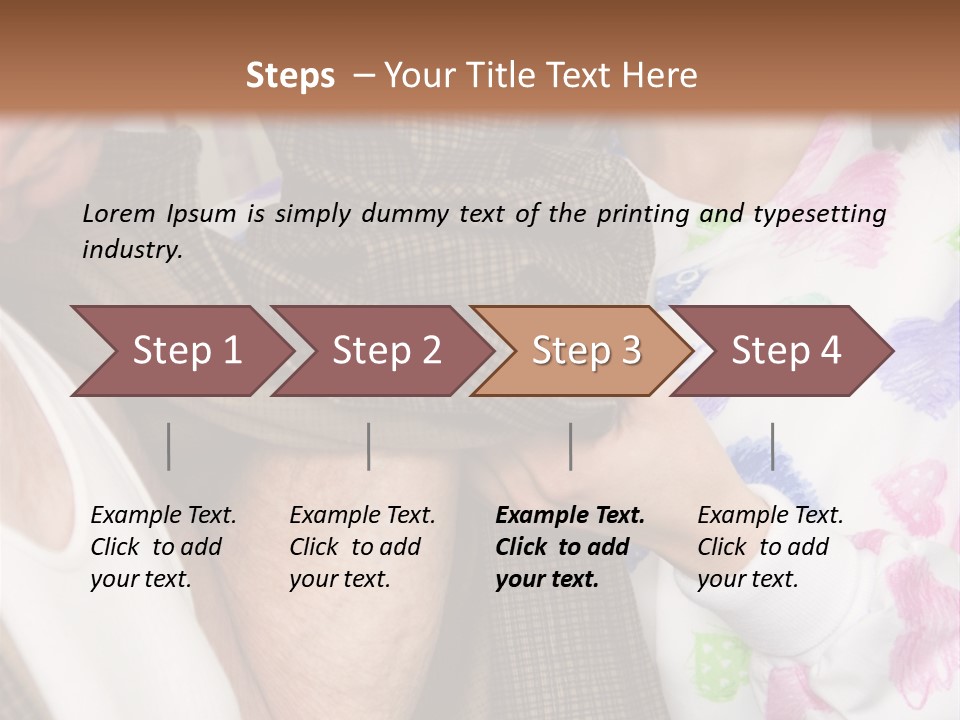 Nurse Helping Senior Man Get Dressed PowerPoint Template