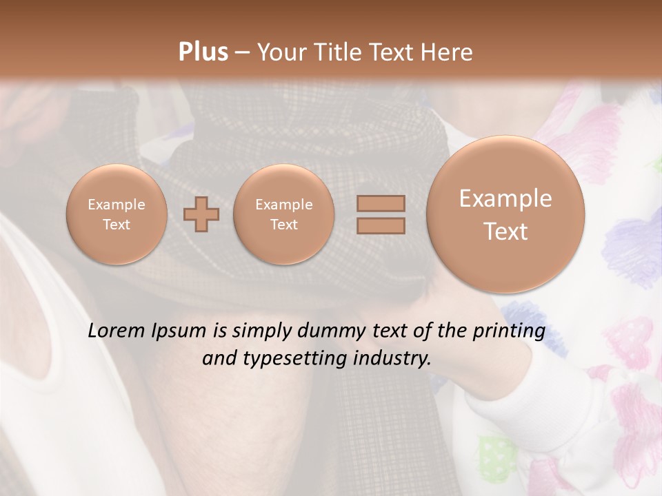 Nurse Helping Senior Man Get Dressed PowerPoint Template