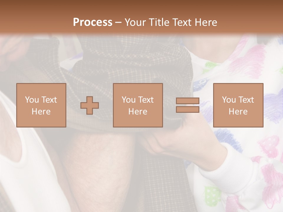 Nurse Helping Senior Man Get Dressed PowerPoint Template