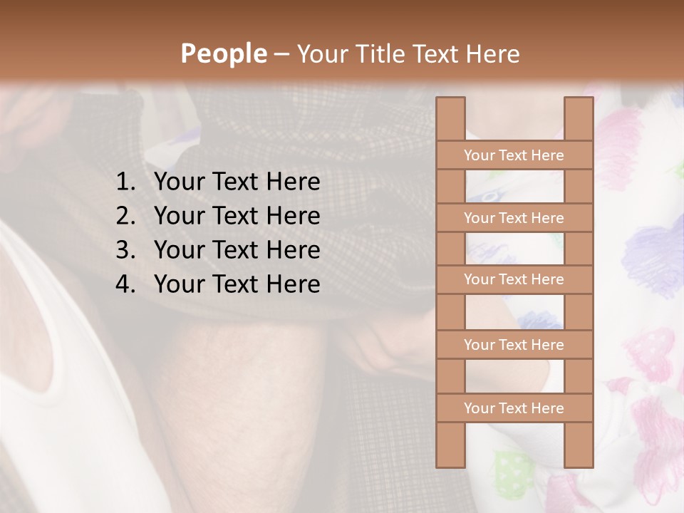 Nurse Helping Senior Man Get Dressed PowerPoint Template
