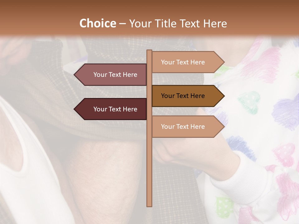 Nurse Helping Senior Man Get Dressed PowerPoint Template