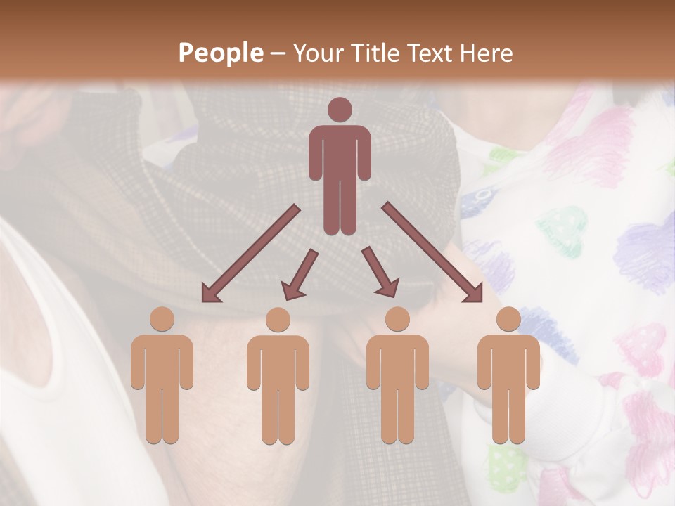 Nurse Helping Senior Man Get Dressed PowerPoint Template