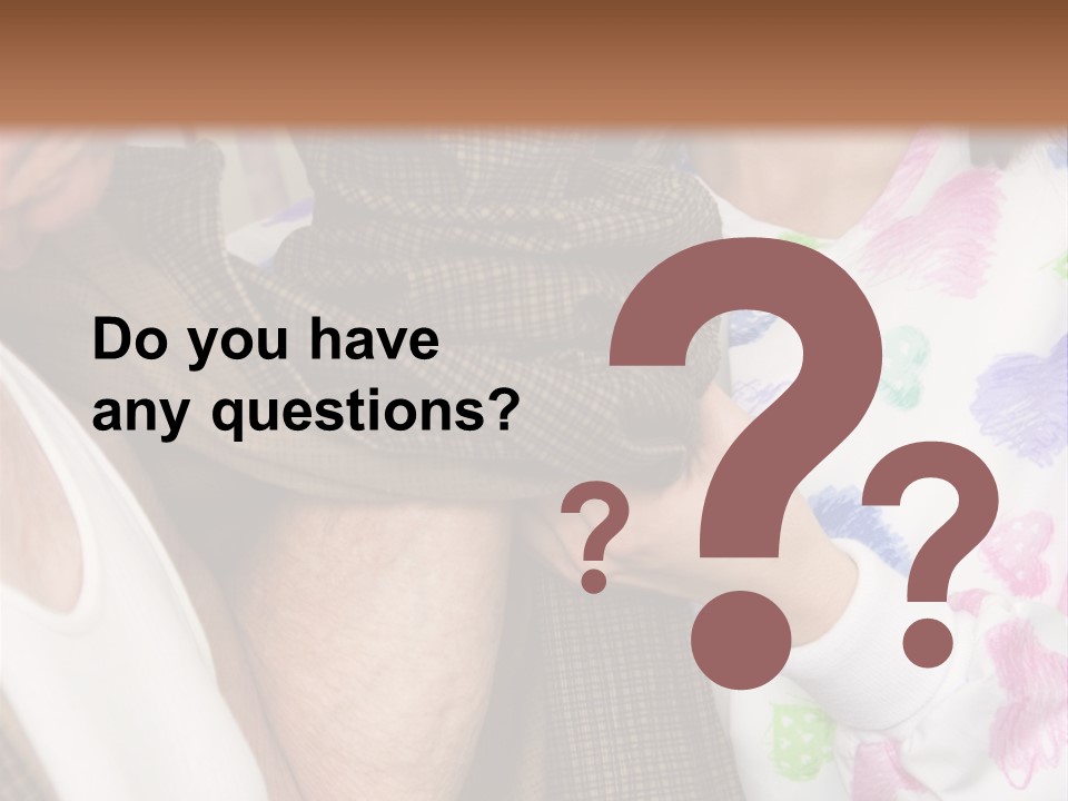 Nurse Helping Senior Man Get Dressed PowerPoint Template