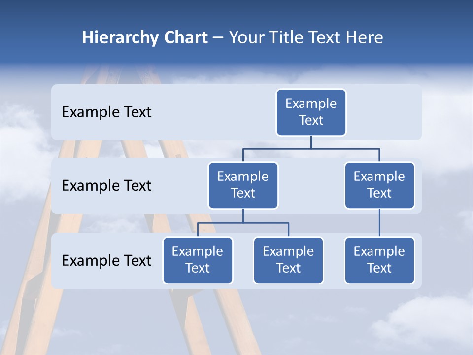 Ladder With Blue Sky PowerPoint Template