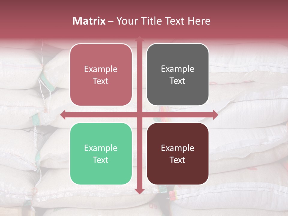 Rice In Bag PowerPoint Template