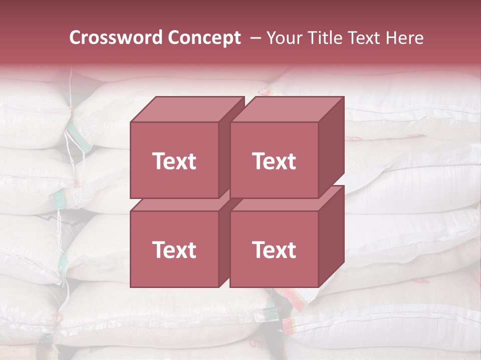 Rice In Bag PowerPoint Template
