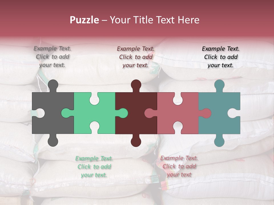 Rice In Bag PowerPoint Template