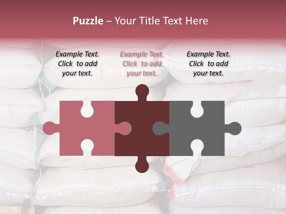 Rice In Bag PowerPoint Template
