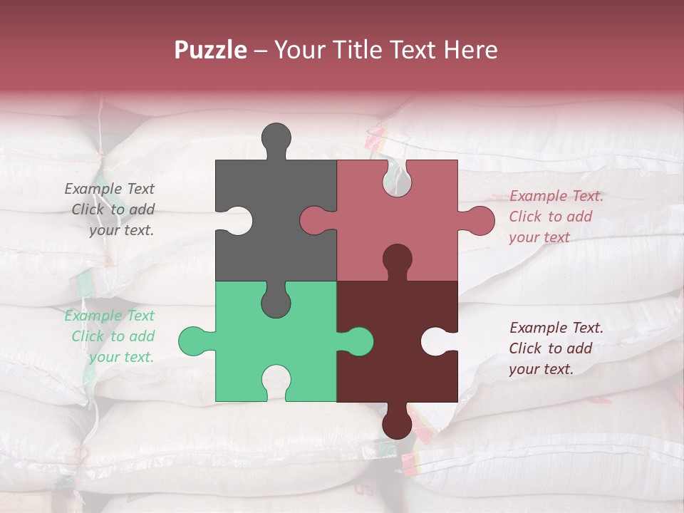 Rice In Bag PowerPoint Template