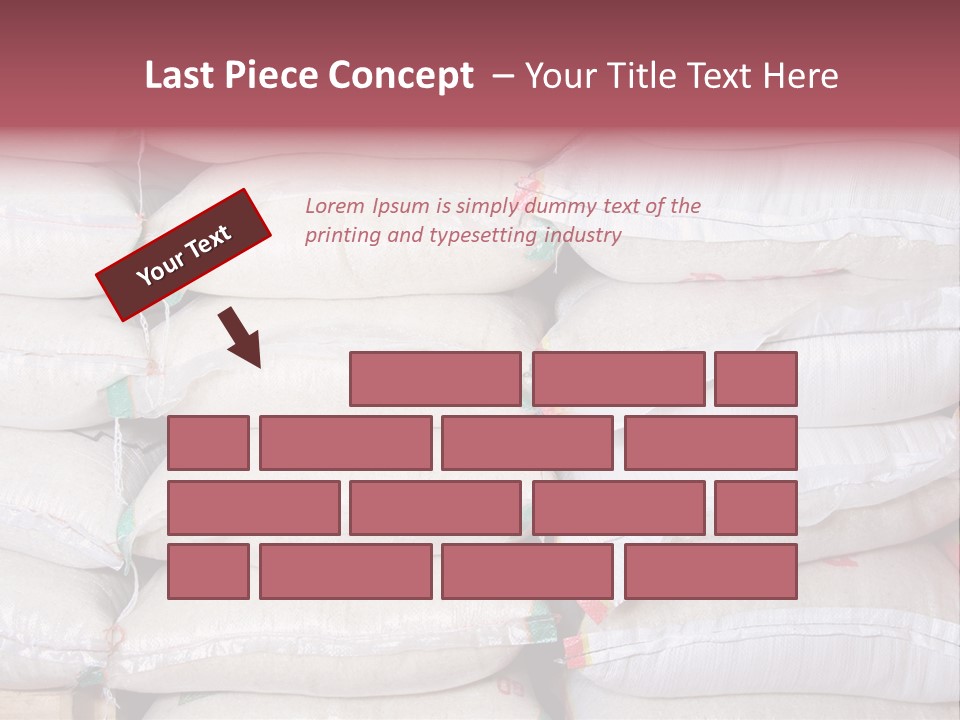 Rice In Bag PowerPoint Template